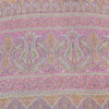 Sanskriti Vintage Sarees Pink Pure Cotton Paisley Printed Sari 5+yd Craft Fabric