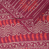 Sanskriti Vintage Sarees Pink Batik Work 100% Pure Cotton Sari 5+yd Craft Fabric