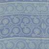 Sanskriti Vintage Sarees Blue Bandhani Printed Zari Pure Cotton Sari 5+yd Fabric