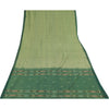 Sanskriti Vintage Sarees GreenIkat Handwoven Odisha Pure Cotton Sari 5+yd Fabri