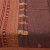 Sanskriti Vintage Sarees Wine Hand Woven 100% Pure Cotton Sari 5+yd Craft Fabric