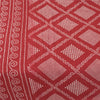 Sanskriti Vintage Sarees Red Bandhani Printed Pure Cotton Sari 5+yd Craft Fabric