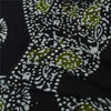 Sanskriti Vintage Sarees Black Batik Work Pure Cotton Sari 5+yd Craft Fabric