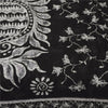 Sanskriti Vintage Sarees Indian Black Pure Cotton Printed Sari 5+yd Craft Fabric