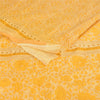 Sanskriti Vintage Sarees Yellow 100% Pure Cotton Printed Sari 5+yd Craft Fabric