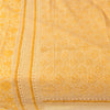 Sanskriti Vintage Sarees Yellow 100% Pure Cotton Printed Sari 5+yd Craft Fabric