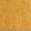 Sanskriti Vintage Sarees Yellow 100% Pure Cotton Printed Sari 5+yd Craft Fabric