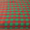 Sanskriti Vintage Sarees Red/Green Chettinad Woven Pure Cotton Sari 5+yd Fabric