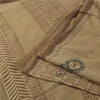 Sanskriti Vintage Sarees Cream 100% Pure Cotton Printed Sari 5+yd Craft Fabric