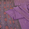 Sanskriti Vintage Sarees Purple Ikat Handwoven Odisha Pure Cotton Sari Fabric