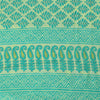 Sanskriti Vintage Sarees Sea-Green/Ivory Pure Cotton Printed Sari 5+yd Fabric