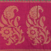 Sanskriti Vintage Sarees Pink Hand Woven Pure Cotton Sari 5+yd Craft Fabric