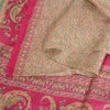 Sanskriti Vintage Sarees Print Pure Silk Quilting Felting Sari 5yd Craft Fabric