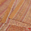 Sanskriti Vintage Sarees Pure Silk  Quilting Felting Craft Fabric Printed Sari