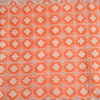 Sanskriti Vintage Sarees Orange Animal Printed 100% Pure Silk Sari Craft Fabric