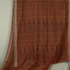 Sanskriti Vintage Brown Sarees 100% Pure Silk Printed Sari Craft 5 Yard Fabric