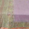 Sanskriti Vintage Sarees Pure Silk Quilting Felting Craft Fabric Printed Sari