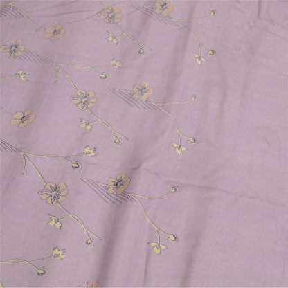 Sanskriti Vintage Sarees Pure Silk Quilting Felting Craft Fabric Printed Sari