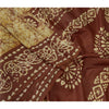 Sanskriti Vintage Sarees Quilting Felting Craft Fabric Batik 100% Pure Silk Sari