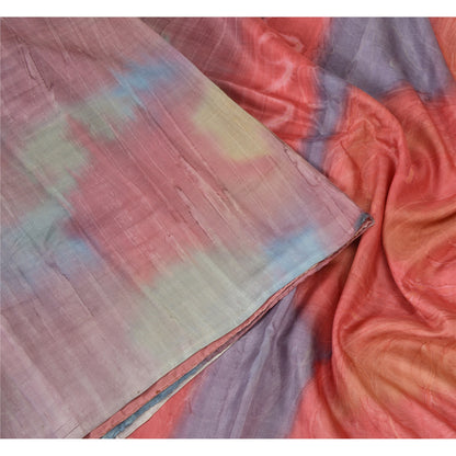 Sanskriti Vintage Sarees Pure Silk Quilting Felting Craft Fabric Printed Sari