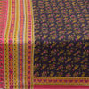 Sanskriti Vintage Sarees Indian Blue/Pink Pure Silk Printed Sari Craft Fabric