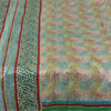 Sanskriti Vintage Sarees Indian Multi Pure Silk Printed Sari 5yd Craft Fabric