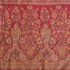 Sanskriti Vintage Sarees Red Quilting Felting Craft Fabric Pure Silk Print Sari