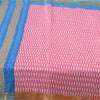 Sanskriti Vintage Sarees Pink Quilting Felting Craft Fabric Pure Silk Print Sari