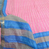 Sanskriti Vintage Sarees Pink Quilting Felting Craft Fabric Pure Silk Print Sari