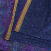 Sanskriti Vintage Sarees Pure Silk 5yd Quilting Felting Craft Fabric Print Sari