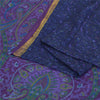 Sanskriti Vintage Sarees Pure Silk 5yd Quilting Felting Craft Fabric Print Sari