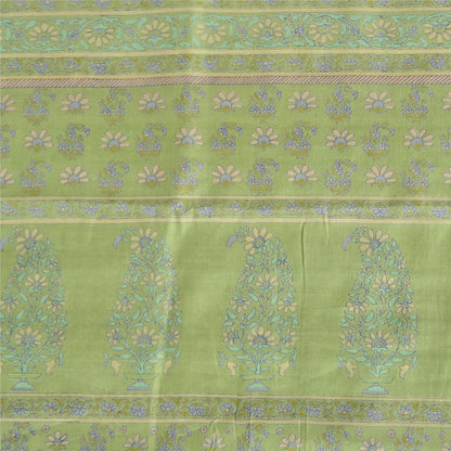 Sanskriti Vintage Sarees Pure Silk Print Sari 6yd Quilting Felting Craft Fabric