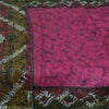 Sanskriti Vintage Sarees Indian Hot Pink Pure Silk Printed Sari Craft Fabric