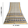 Sanskriti Vintage Sarees 5yd Quilting Felting Craft Fabric Pure Silk Print Sari