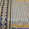 Sanskriti Vintage Sarees 5yd Quilting Felting Craft Fabric Pure Silk Print Sari