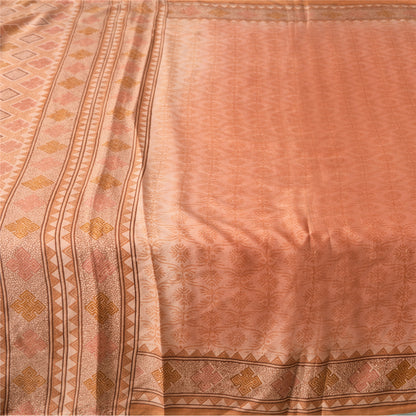 Sanskriti Vintage Sarees 5yd Quilting Felting Craft Fabric Pure Silk Print Sari