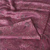 Sanskriti Vintage Sarees Purple Pure Silk Printed Woven Border Sari Craft Fabric