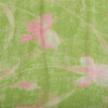 Sanskriti Vintage Sarees Indian Green Pure Georgette Print Sari 5yd Craft Fabric