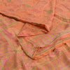 Sanskriti Vintage Sarees Pure Silk 5yd Quilting Felting Craft Fabric Print Sari