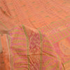 Sanskriti Vintage Sarees Pure Silk 5yd Quilting Felting Craft Fabric Print Sari