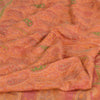 Sanskriti Vintage Sarees Pure Silk 5yd Quilting Felting Craft Fabric Print Sari