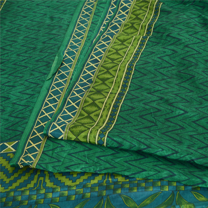 Sanskriti Vintage Sarees Pure Silk 6yd Quilting Felting Craft Fabric Print Sari