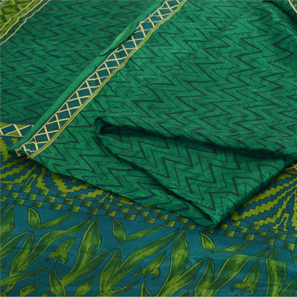 Sanskriti Vintage Sarees Pure Silk 6yd Quilting Felting Craft Fabric Print Sari