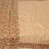 Sanskriti Vintage Sarees 5yd Quilting Felting Craft Fabric Pure Silk Print Sari