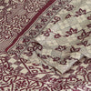 Sanskriti Vintage Sarees 5yd Quilting Felting Craft Fabric Pure Silk Print Sari