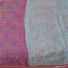 Sanskriti Vintage Sarees Quilting Felting Craft Fabric Blue/Pink Pure Silk Sari