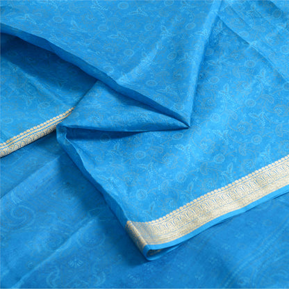 Sanskriti Vintage Sarees Quilting Felting Craft Fabric Bandhani Pure Silk Sari