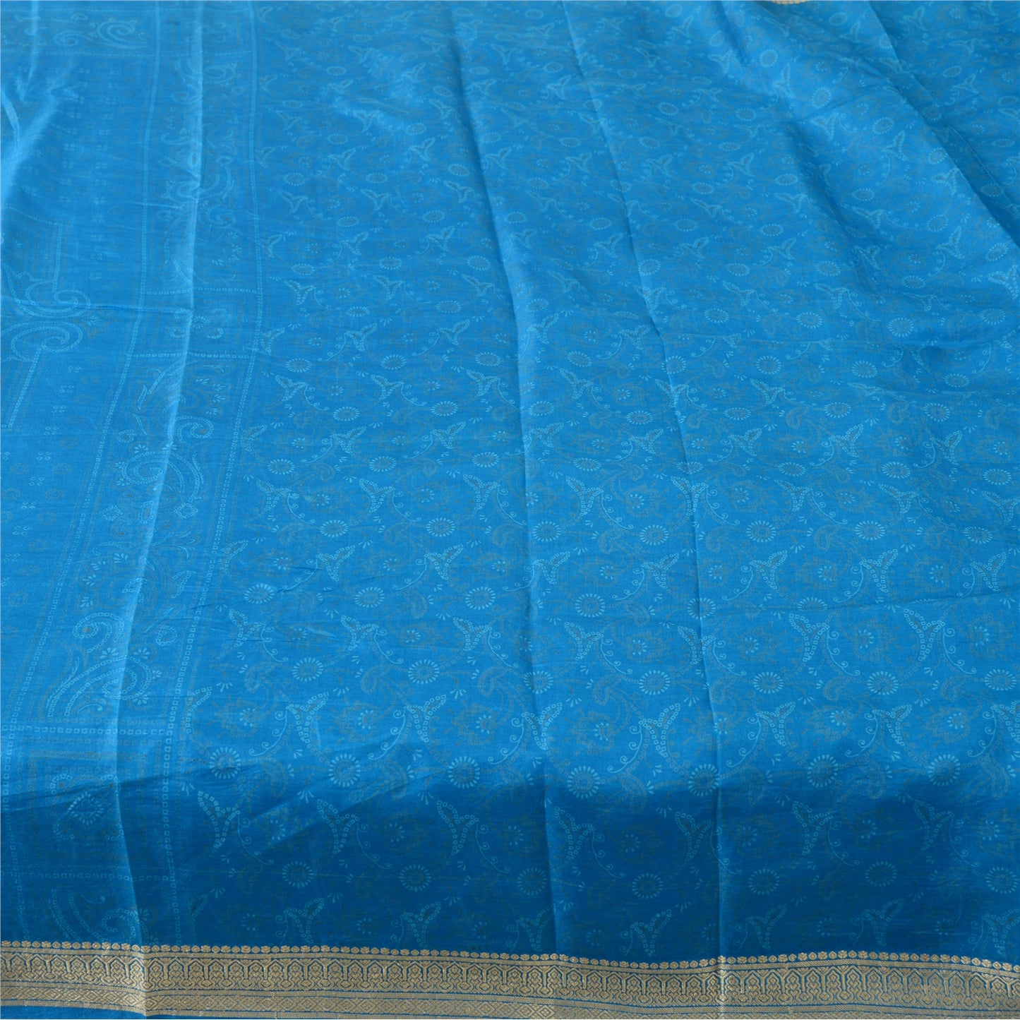 Sanskriti Vintage Sarees Quilting Felting Craft Fabric Bandhani Pure Silk Sari