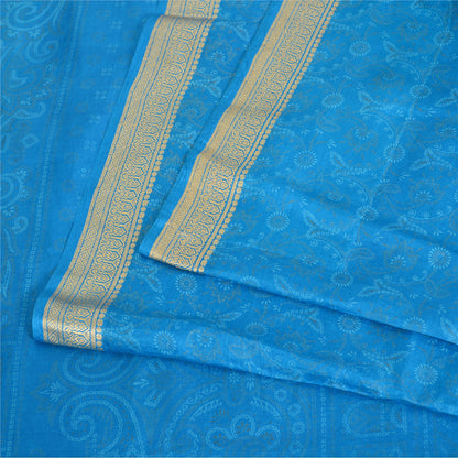 Sanskriti Vintage Sarees Quilting Felting Craft Fabric Bandhani Pure Silk Sari