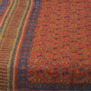 Sanskriti Vintage Sarees Quilting Felting Craft Fabric Pure Chiffon Print Sari